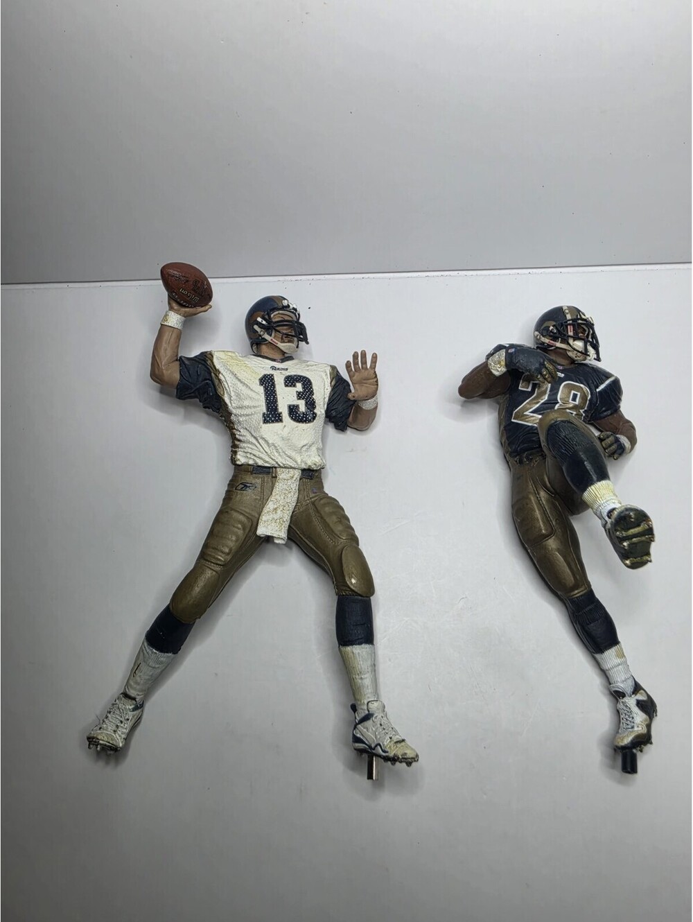 McFarlane NFL St. Louis Rams Figure Loose - Kurt Warner #13 & Marshall Faulk #28